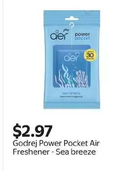 Walmart Godrej Power Pocket Air Freshener - Sea breeze offer