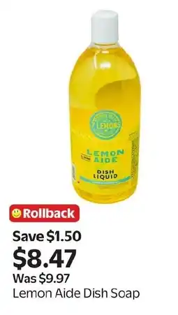 Walmart Lemon Aide Dish Soap offer