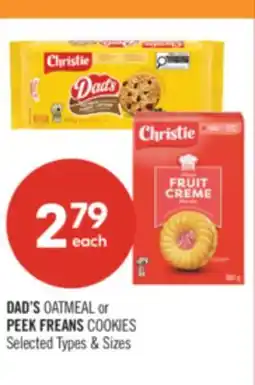 Shoppers Drug Mart DAD'S OATMEAL or PEEK FREANS COOKIES offer