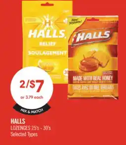 Shoppers Drug Mart HALLS LOZENGES offer
