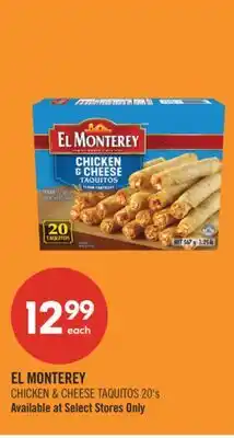 Shoppers Drug Mart EL MONTEREY CHICKEN & CHEESE TAQUITOS 20's offer
