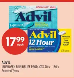 Shoppers Drug Mart ADVIL IBUPROFEN PAIN RELIEF PRODUCTS offer