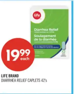 Shoppers Drug Mart LIFE BRAND DIARRHEA RELIEF CAPLETS offer