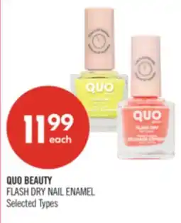 Shoppers Drug Mart QUO BEAUTY FLASH DRY NAIL ENAMEL offer