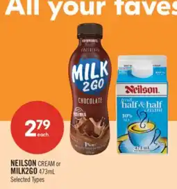Shoppers Drug Mart NEILSON CREAM or MILK2GO offer