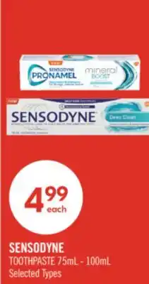 Shoppers Drug Mart SENSODYNE TOOTHPASTE offer