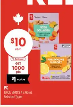Shoppers Drug Mart PC JUICE SHOTS offer