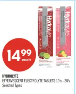 Shoppers Drug Mart HYDROLYTE EFFERVESCENT ELECTROLYTE TABLETS offer