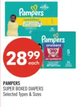 Shoppers Drug Mart PAMPERS SUPER BOXED DIAPERS offer