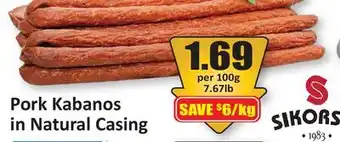 Starsky Pork Kabanos in Natural Casing offer