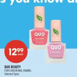 Shoppers Drug Mart QUO BEAUTY EVER GREEN NAIL ENAMEL offer