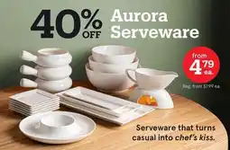 Kitchen Stuff Plus AURORA SERVEWARE COLLECTION offer