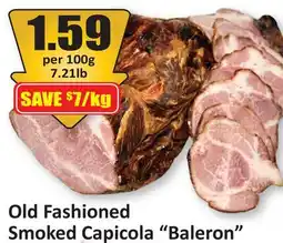 Starsky Old Fashioned Smoked Capicola Baleron offer