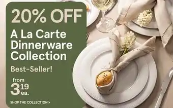 Kitchen Stuff Plus A La Carte Dinnerware Collection offer
