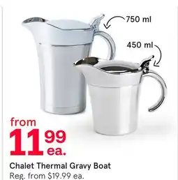Kitchen Stuff Plus Chalet Thermal Gravy Boat offer