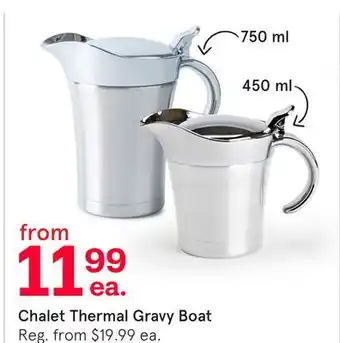 Kitchen Stuff Plus Chalet Thermal Gravy Boat offer