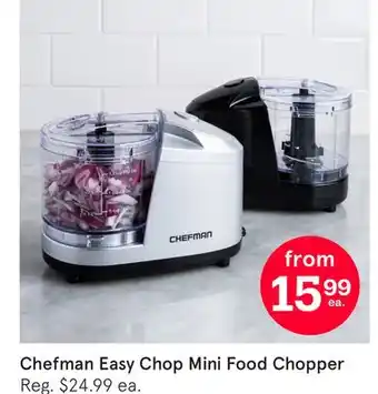 Kitchen Stuff Plus Chefman Easy Chop Mini Food Chopper offer