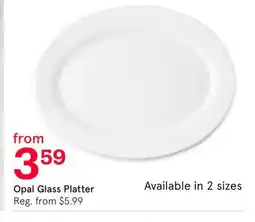 Kitchen Stuff Plus Opal Glass Platter offer