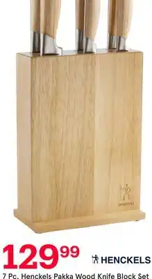 Kitchen Stuff Plus 7 Pc. Henckels Pakka Wood Knife Block Set offer