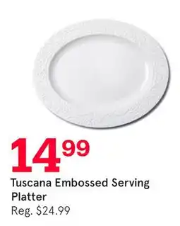 Kitchen Stuff Plus Tuscana Embossed Serving Platter offer