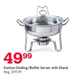 Kitchen Stuff Plus Kuisine Chafing/Buffet Server with Stand offer