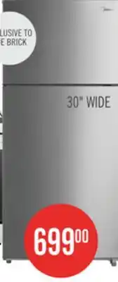 The Brick Midea 18 Cu. Ft. Top-Freezer Refrigerator - MT18DDSCR1RCM offer