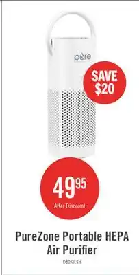The Brick PureZone Portable HEPA Air Purifier offer