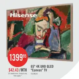 The Brick HISENSE 55 CanvasTV QLED 4K UHD Smart Google TV (55S7N) - 2024 Model offer