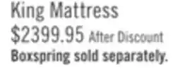 The Brick Stearns & Foster Burnley Luxury Pillowtop Medium King Mattress offer