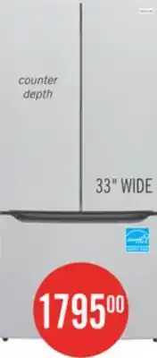 The Brick 20-cu. ft. Stainless Steel French-Door Fridge offer