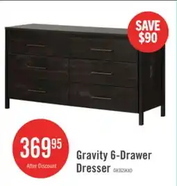 The Brick Gravity 6-Drawer Dresser offer