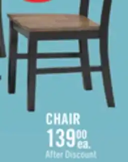 The Brick Raven Dining Chair, Ladder-Back - Two-Tone Black & Brown offer