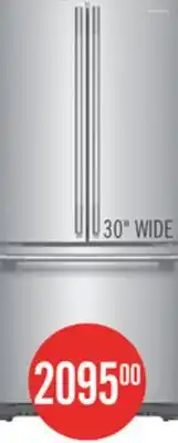 The Brick KitchenAid 20 Cu. Ft. 30 French Door Refrigerator - PrintShield Stainless Steel - KRFF330SPS offer