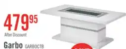 The Brick Garbo 52 Glam Coffee Table - White and Silver with Glitter Accents offer