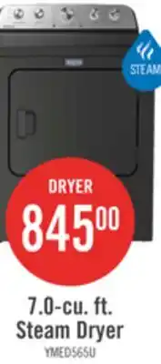 The Brick Maytag 7.0 Cu. Ft. Pet Pro Electric Dryer - Volcano Black - YMED5605RU offer