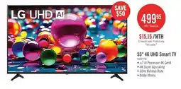 The Brick LG 55 UA77 4K UHD Smart webOS TV (55UA7700PUB.ACCQ) - 2025 Model offer