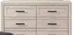 The Brick Lark Bedroom 6-Drawer Dresser, 58W x 35H - Rustic White offer