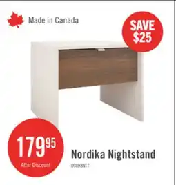 The Brick Nordika Nightstand - White/Walnut offer