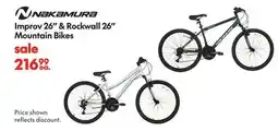 Sport Chek IMPROV 26 & ROCKWALL 26 MOUNTAIN BIKES offer