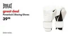 Sport Chek EVERLAST POWERLOCK 2 BOXING GLOVES offer