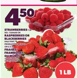 Independent City Market STRAWBERRIES 1 LB OR BLACKBERRIES HALF PINT offer