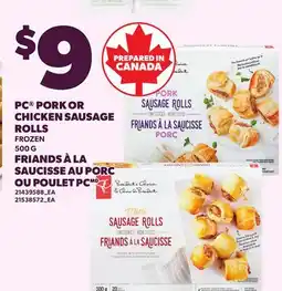 Independent City Market PC PORK OR CHICKEN SAUSAGE ROLLS offer