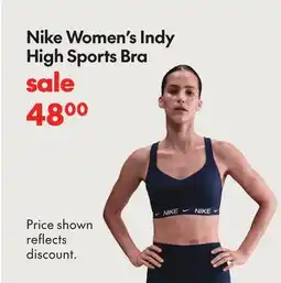 Sport Chek NIKE WOMEN'S INDY HIGH SPORTS BRA offer