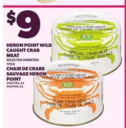 Independent City Market HERON POINT WILD CAUGHT CRAB offer