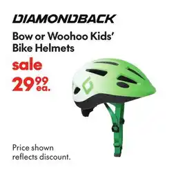 Sport Chek DIAMONDBACK BOW OR WOOHOO KIDS' BIKE HELMETS offer