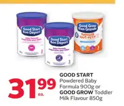 Rexall GOOD START Powdered Baby Formula 900g or GOOD GROW Toddler Milk Flavour 850g offer