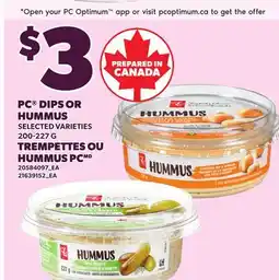 Independent City Market PC DIPS OR HUMMUS offer