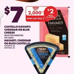 Independent City Market CASTELLO HAVARTI, CHEDDAR OR BLUE OR BLUE CHEESE offer