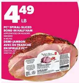Independent City Market PC SPIRAL-SLICED BONE-IN HALF HAM offer