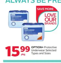 Rexall OPTION+ Protective Underwear offer